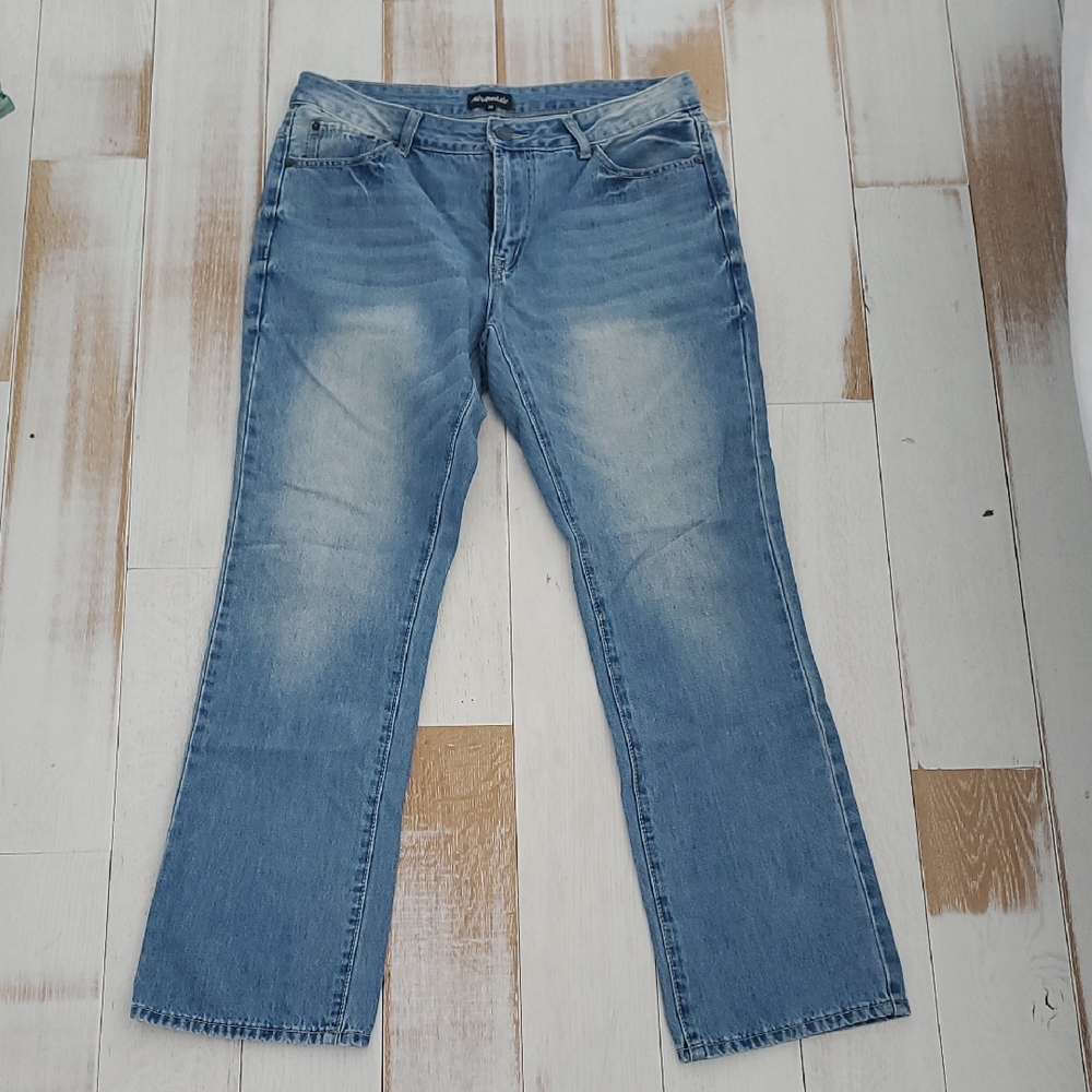 Aeropostale Men's Slim Straight Jeans - Light Blue